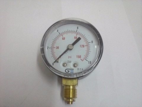 MANOMETRO RETO 52 MM 1/2 BSP 0 A 150 PSI (IMB)