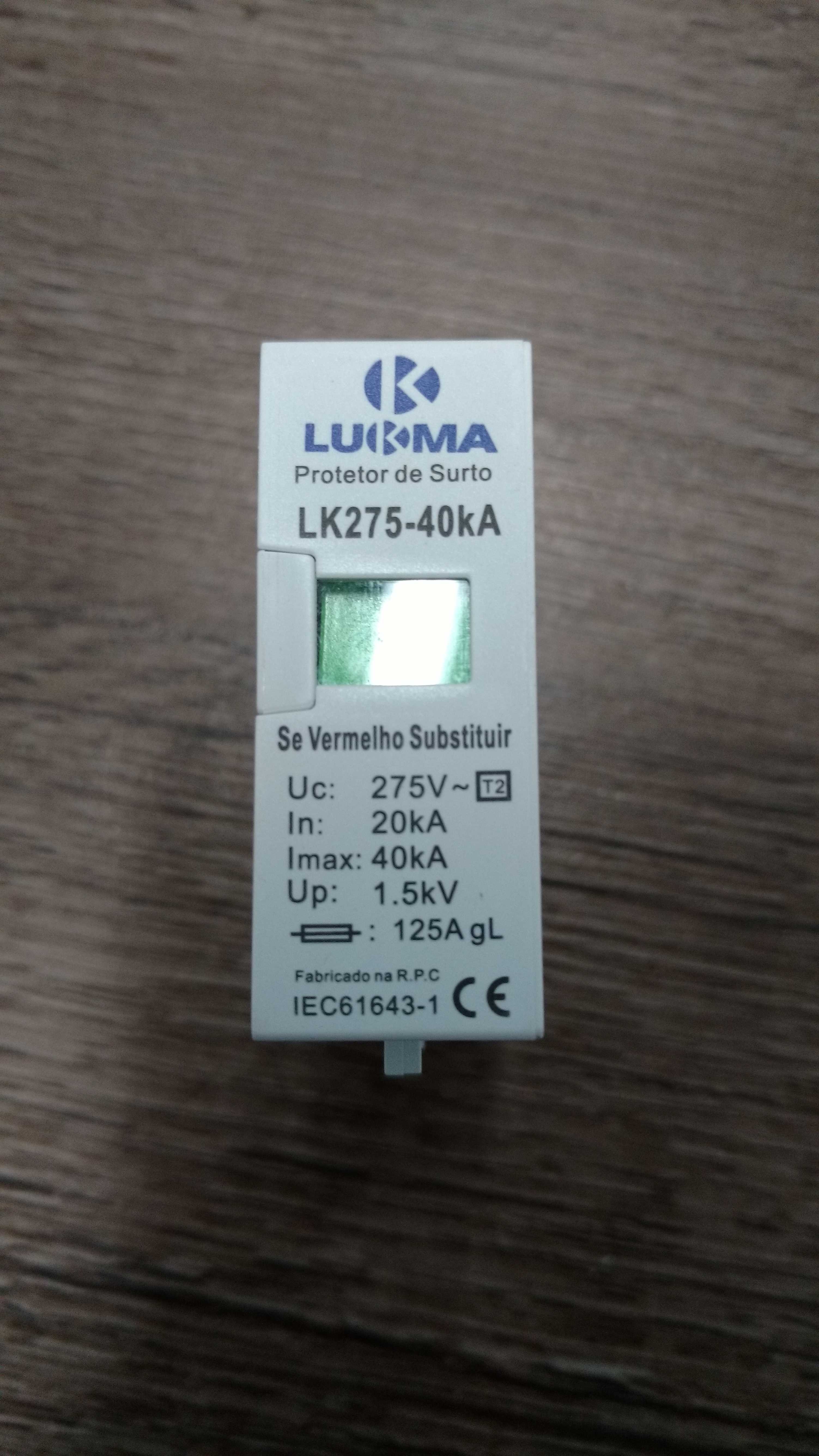 DISPOSITIVO LUKMA (PROTETOR DE SURTO)40 KA 275 V 1 P