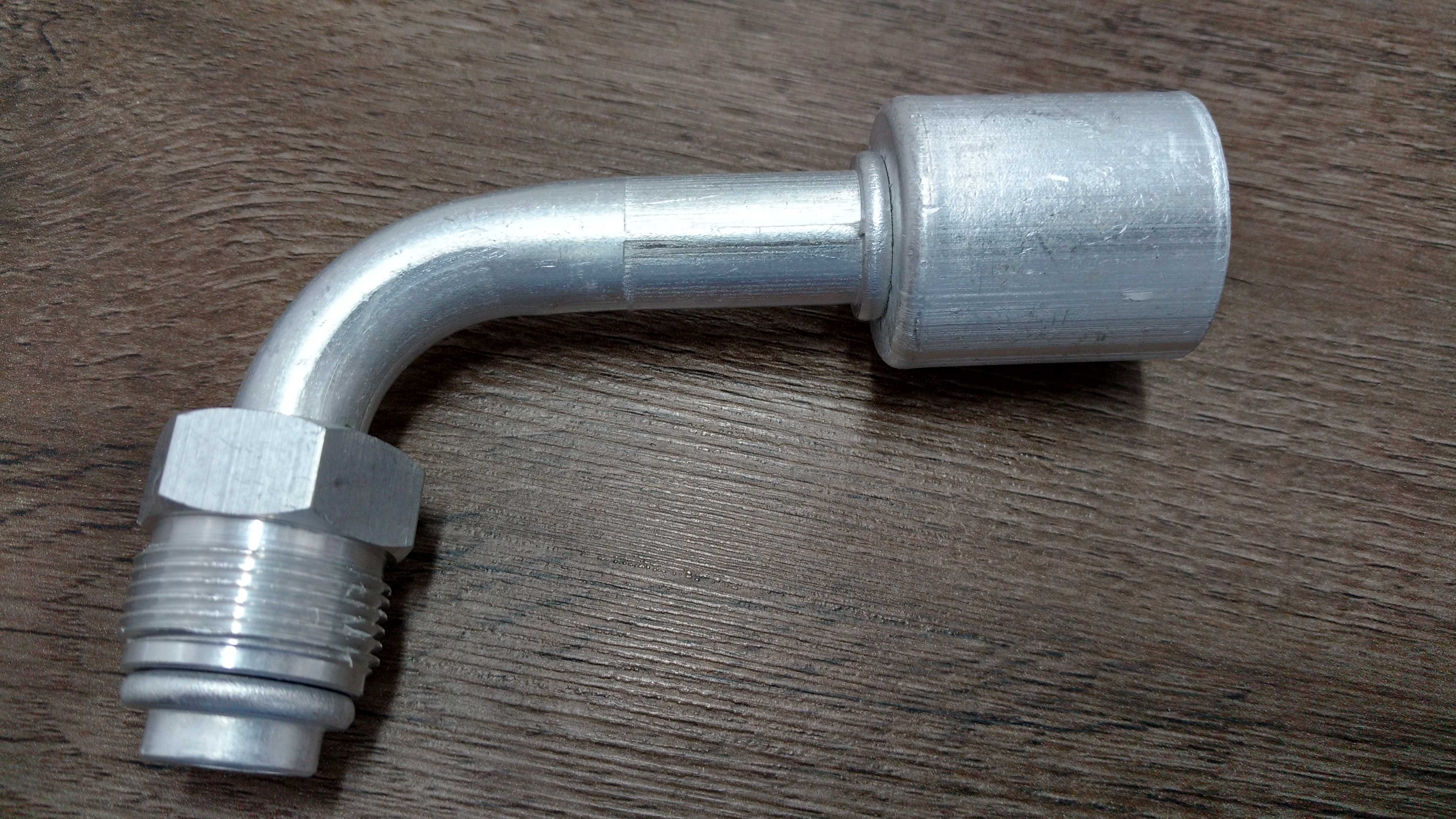 CONEXAO AUTO 90° MACHO 12MM O'RING