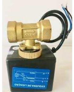 VALVULA ACTUA AGUA ESFERA ON-OFF RET ELETRICO 2 VIAS 3/4 POL VC4013AJ-1000
