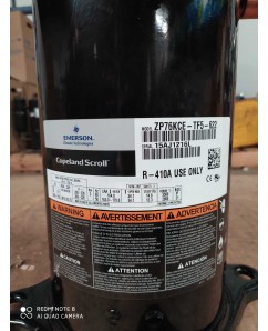 COMPRESSOR COPELAND SCROLL 7,5 TR ZP76KC-TF5-622 GAS R410A 220/3 