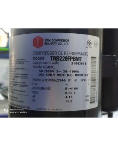 COMPRESSOR FUJITSU TNB220FPBMT R410 SCI INVERTER 