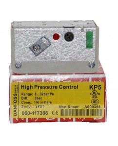 PRESSOSTATO DANFOSS KP5RMA ALTA   REARME MANUAL AR-CONDICIONADO 060-117391
