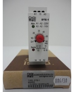RELE DE TEMPO (DIGIMEC)0 A 60 SEGUNDOS  110-220 VAC (TEL USA