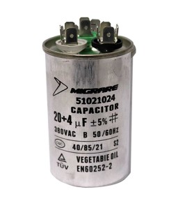 CAPACITOR DUPLO 20 + 4 MFD      380/ 440 V CAPACITOR DUPLO 20 + 4       440 V