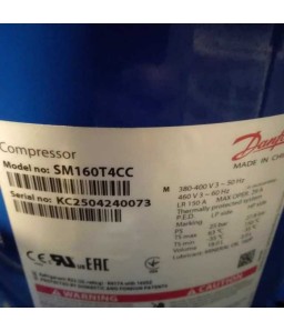 COMPRESSOR DANFOSS SCROLL 13,5 TR SM160-3CBM R22 V/PH/HZ]400/3/50 460/3/60