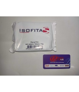 FITA PVC S/AD. 10MT P/TUBO ESP BCO FITA DE PVC PARA INSTALAÇÃO DE SPLIT 10MX0,10M PARA ACABAMENTO NA TUBULAÇÃO