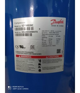 COMP DANFOSS SCR 10 TR 220/3 R22 TRIFASICO COMP DANFOSS SCR 10 TR 220/3 R22 TRIFASICO