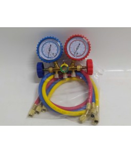 MANIFOLD VULKAN LOKRING R12 R22 R134 R404 C/ MANG 90CM