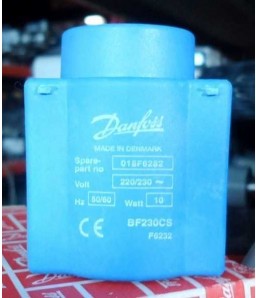 BOBINA SOLENOIDE DANFOSS 220/230 V  50/60HZ COM CABO 1 MT 018F6282 10 W BF230CS