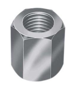 PORCA ALUMINIO CURTA 1/4