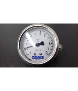 MANOVACUOMETRO AGATEC 63 MM HOR -1 + 10 KGF/CM2 R 1/4 BSP (HB