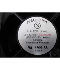 COOLER OUTROS VENTIL  TIPO FAN  120 X 120 MM BI 115/230 V